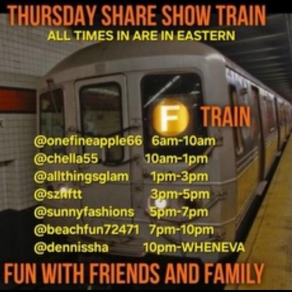 ALL ABOARD THE F TRAIN ALL DAY SHARE SHOW - FUN WITH FAMILY AND FRIENDS - Picture 2 of 12